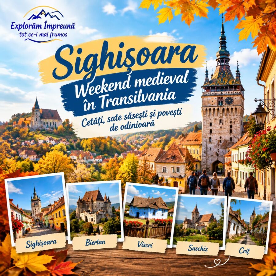 Sighișoara – Weekend medieval în Transilvania , Biertan , Viscri , Saschiz ,Criț